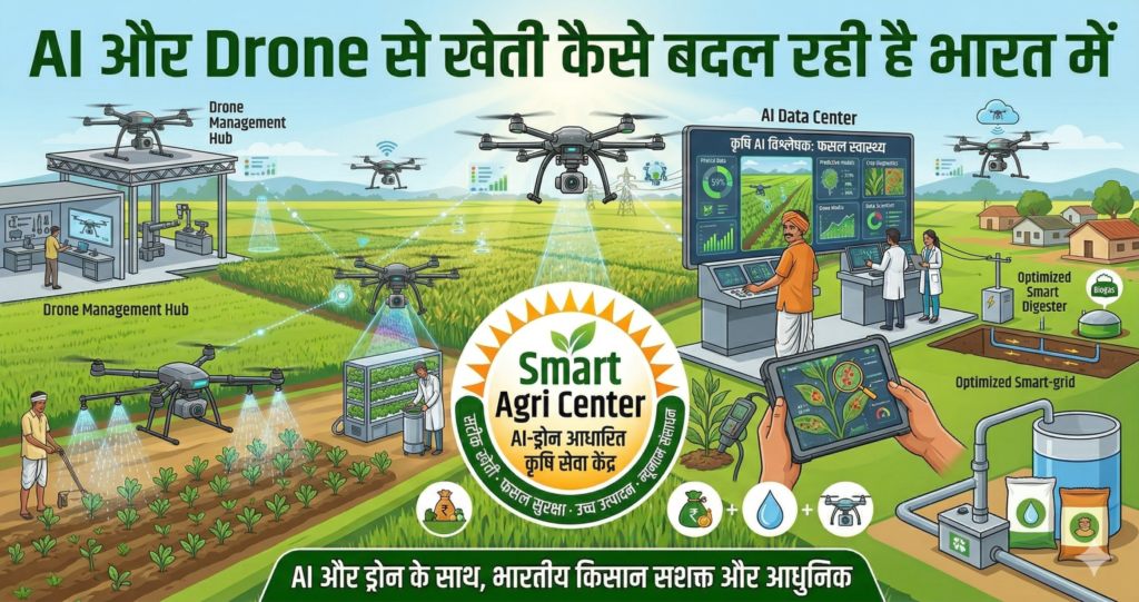 AI और Drone से खेती कैसे बदल रही है भारत में