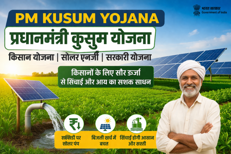 PM Kusum Yojana, किसान योजना, सोलर एनर्जी, सरकारी योजना