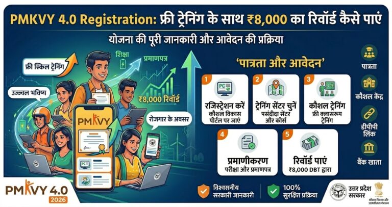 PMKVY 4.0 Registration: फ्री ट्रेनिंग के साथ ₹8,000 का रिवॉर्ड कैसे पाएं